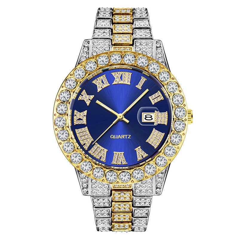 Reloj de aleación de lujo asequible y con personalidad para hombre.