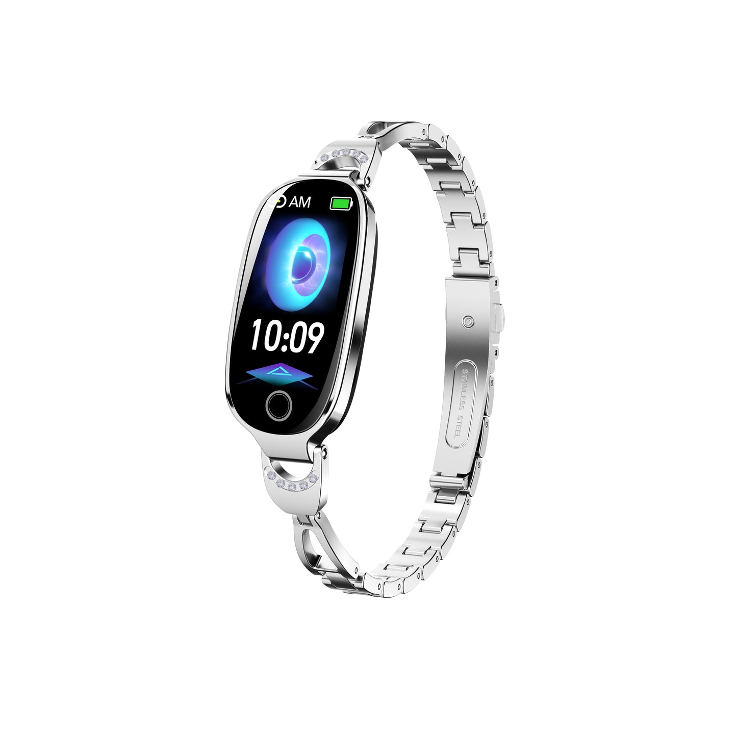 Reloj inteligente dorado para mujer, compatible con Android e iOS, pulsera inteligente con control del ciclo menstrual, frecuencia cardíaca, presión arterial, fotografía remota, podómetro resistente al agua.