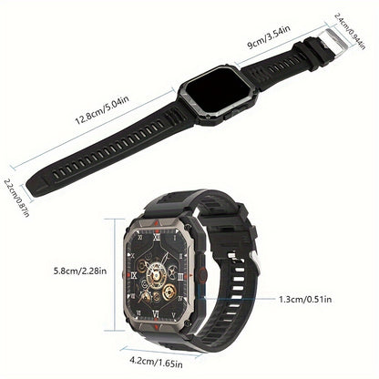 Men S Smart Watch Answer,make Calls, Wireless Calling Sports Smartwatch Fitness Tracker, With Multiple Sport Modes, Step Counter, Alarm, Compatible With IPhone And Android Phones