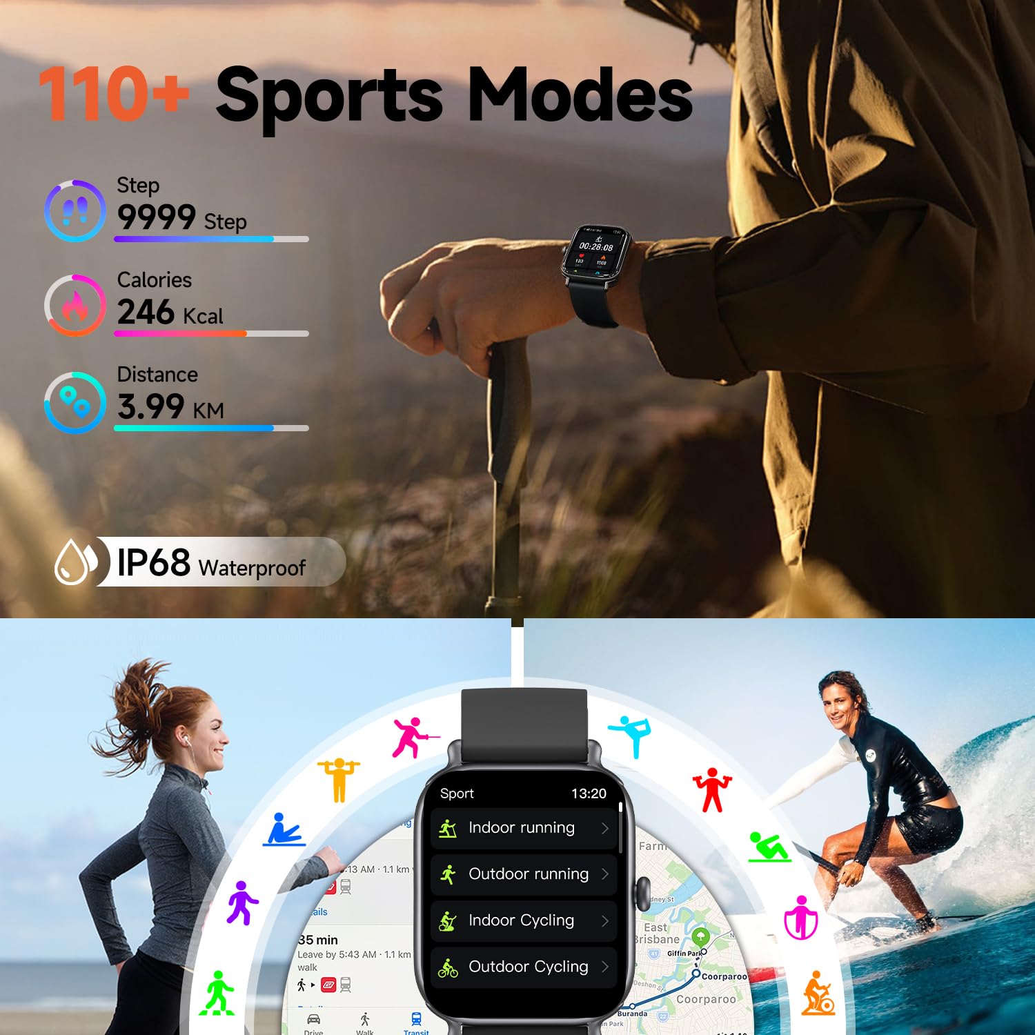 2.0 Inch HD - Fashion Smartwatch