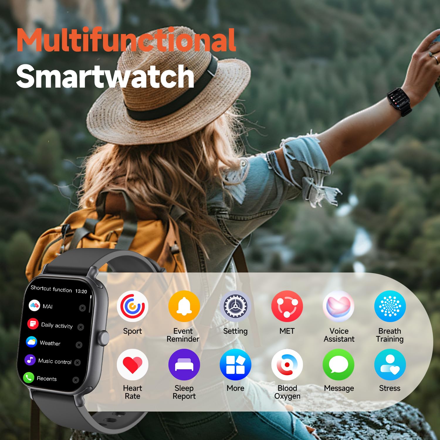 2.0 Inch HD - Fashion Smartwatch