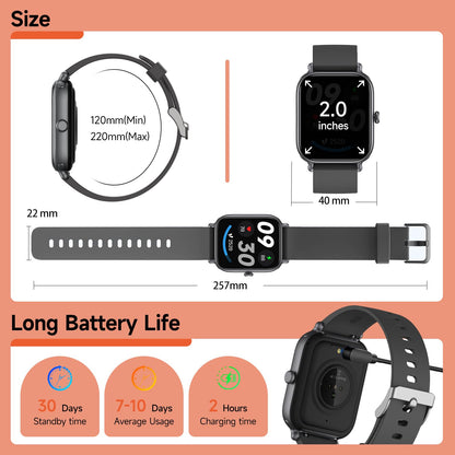 2.0 Inch HD - Fashion Smartwatch
