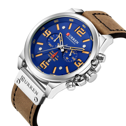 Carrian 8314 Men's Watch Sport Six-Piece Quartz Watch Calendar Men's Watch Waterproof Strap Watch