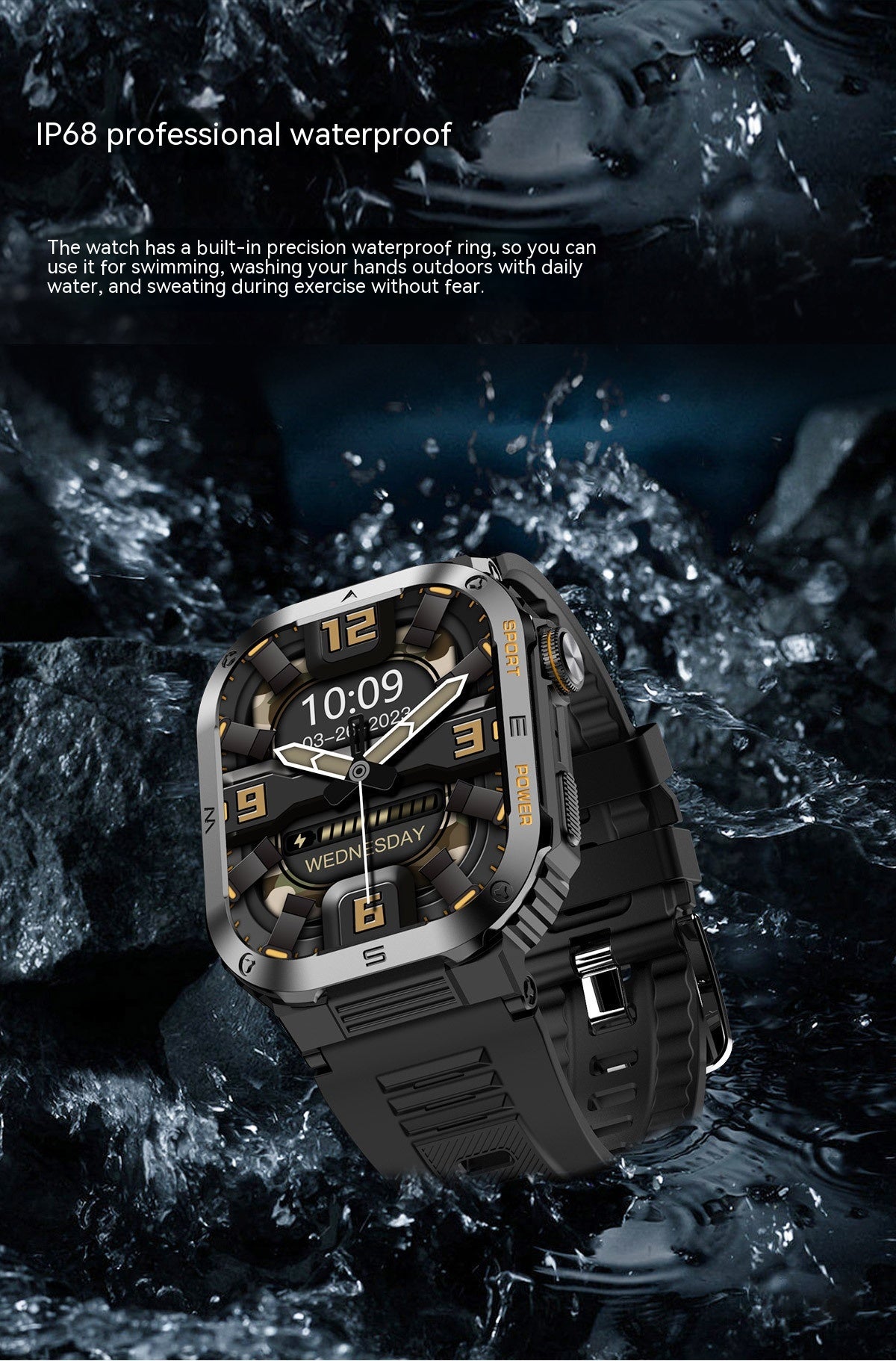 MT39 Outdoor Three-proof Sport Smart Watch