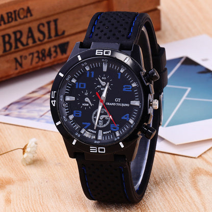 Reloj deportivo GT Racing de silicona con esfera grande de eBay, relojes de cuarzo para hombre, moda para negocios al por mayor.