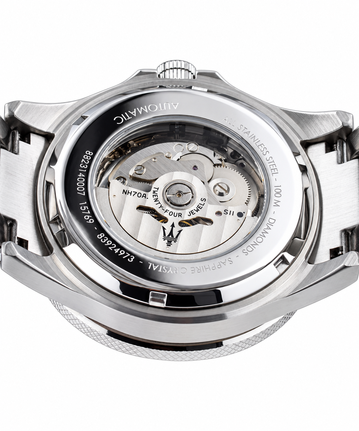 Maserati Safira R8823140007 — Relógio Automático Masculino Open Heart